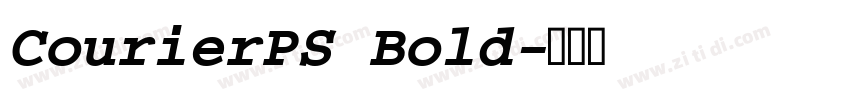 CourierPS Bold字体转换